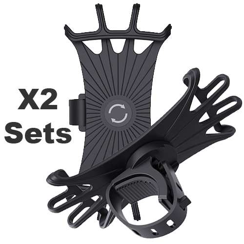 2 x Universal Bike Phone Mounts