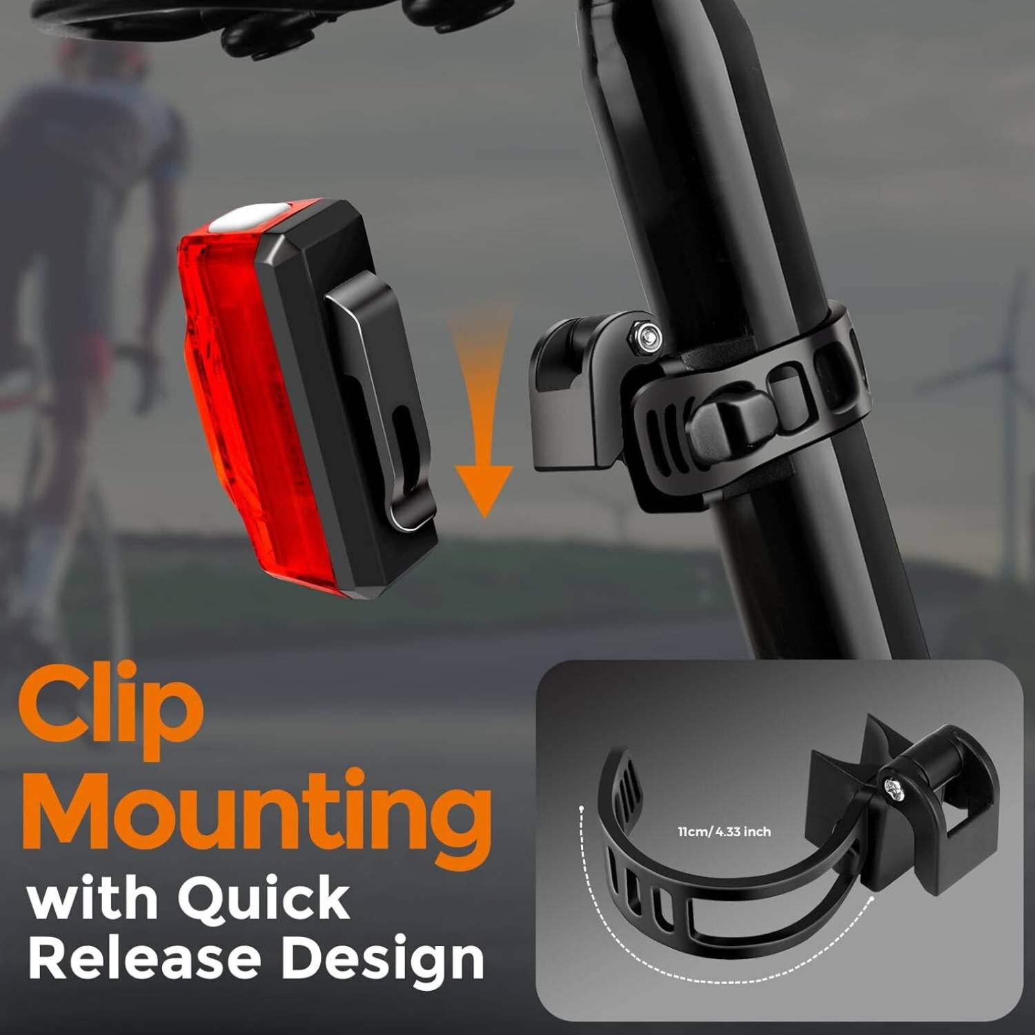 LED Rear Bike Light: image 8