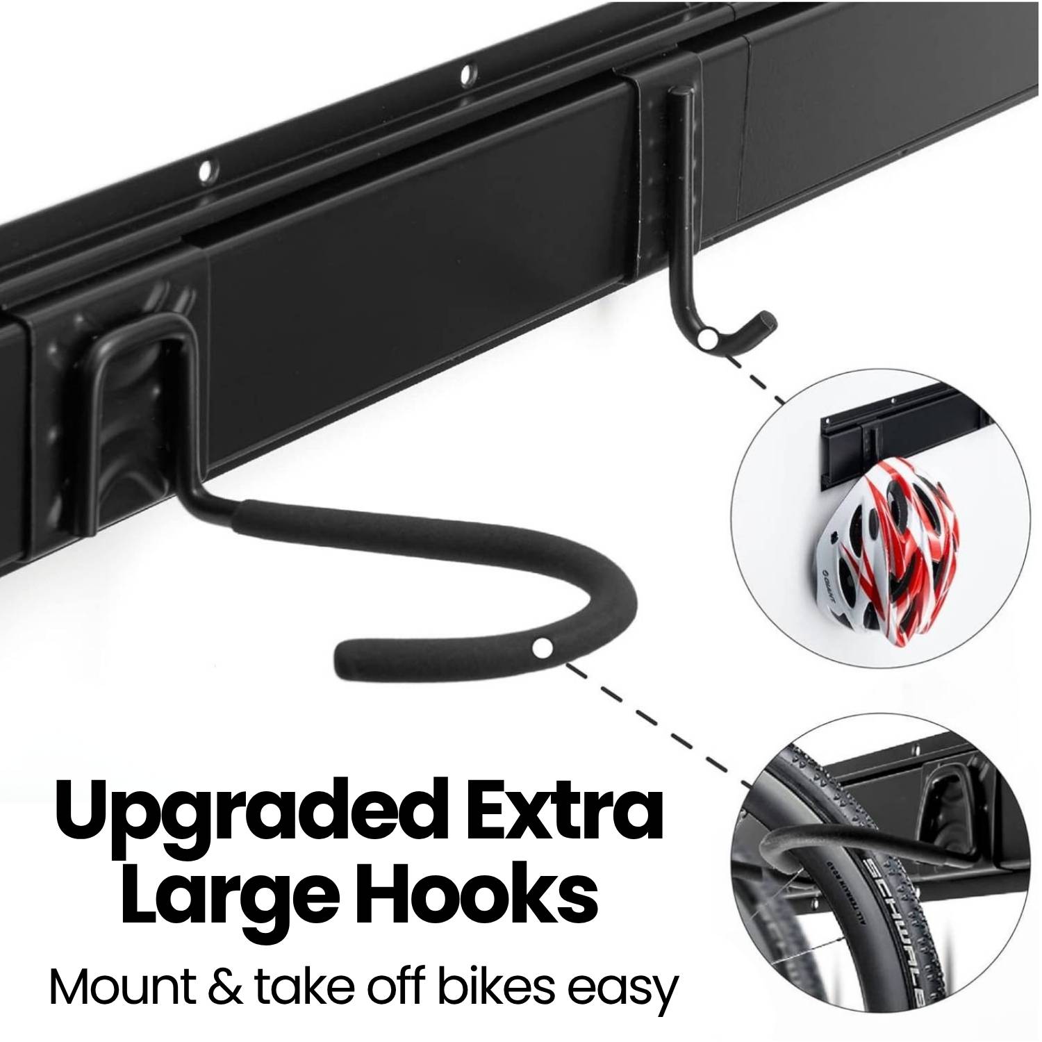 Bike Hooks For Wall (x6 Bike Rack): image 7